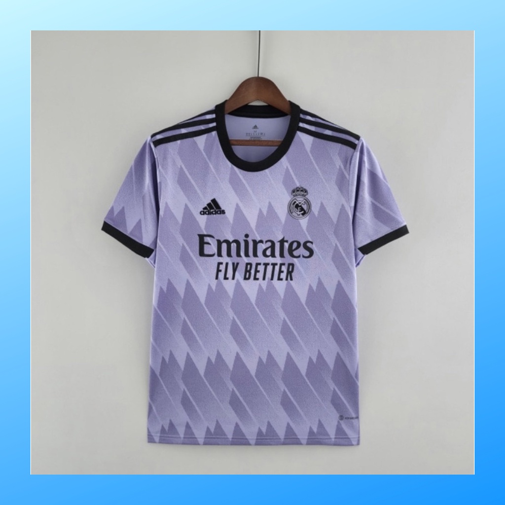 jersey futsal pria kaos sepak bola club baju real madrid away atasan grade ori wanita dewasa t-shirt seragam print custom jersy outfit klub olahraga kostum jarsey soccer pakaian oblong sports suit apparel polos