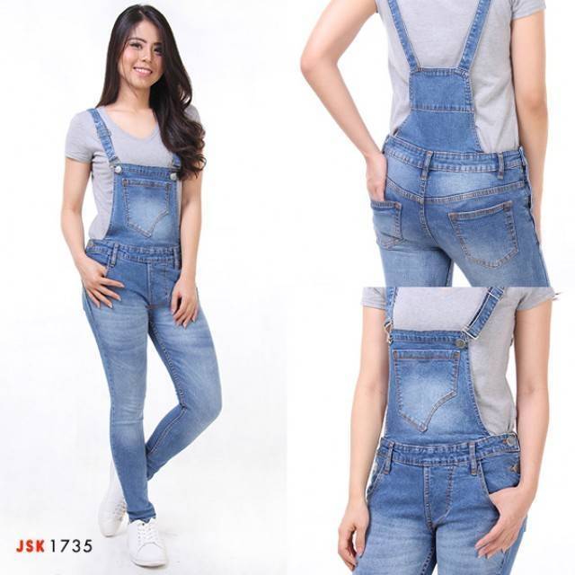 Overall Jumsuit Wearpark Kodok Wanita JSK Jeans Original Import Jeans