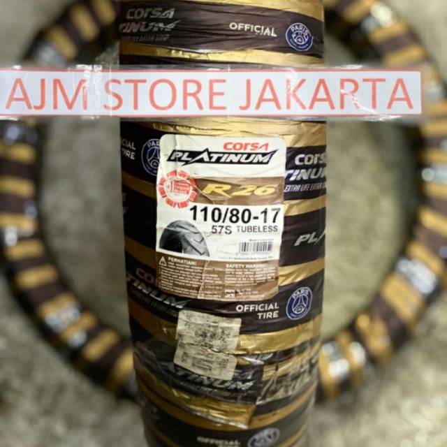 Corsa Platinum R26 110/80-17 Tubeless..