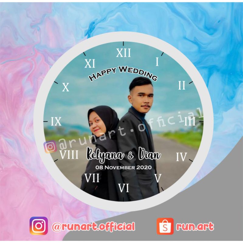 JAM DINDING KAYU CUSTOM VINTAGE UNIK 004