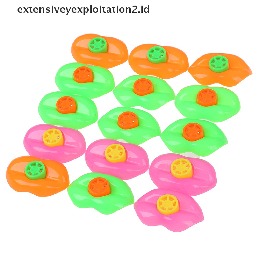 15pcs Peluit Bentuk Bibir Bahan Plastik Untuk Pesta Ulang Tahun Anak