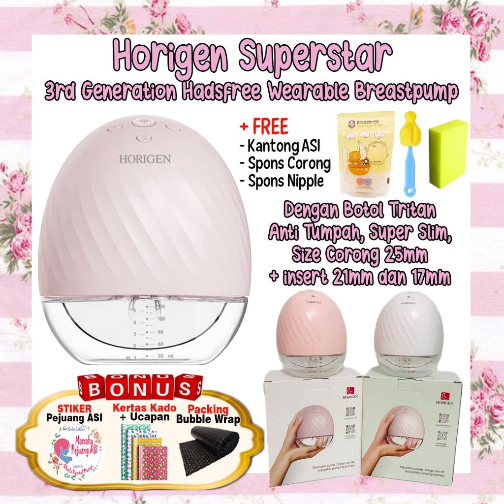 Horigen SuperStar Pompa Asi Elektrik Handsfree / Wearable Breastpump