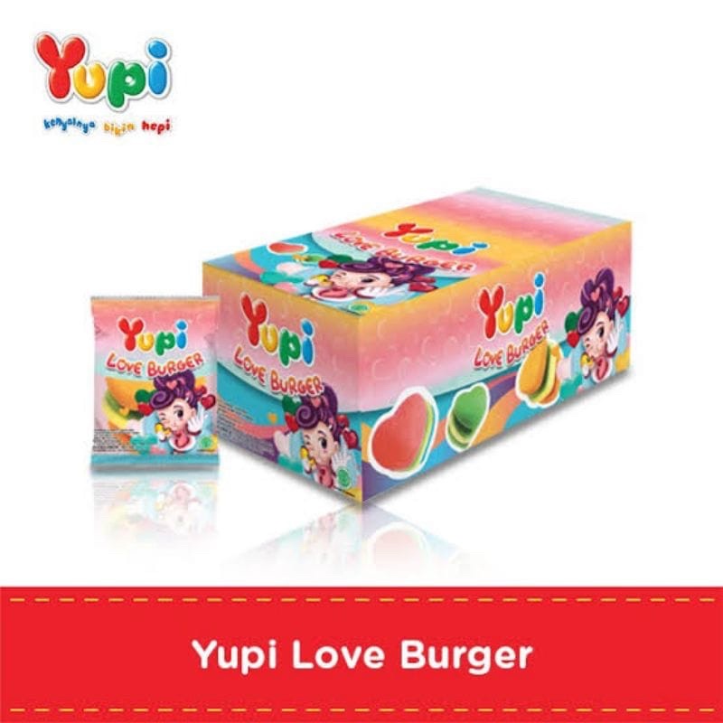 

Yupi Love Burger ( 12 pcs x 10g )