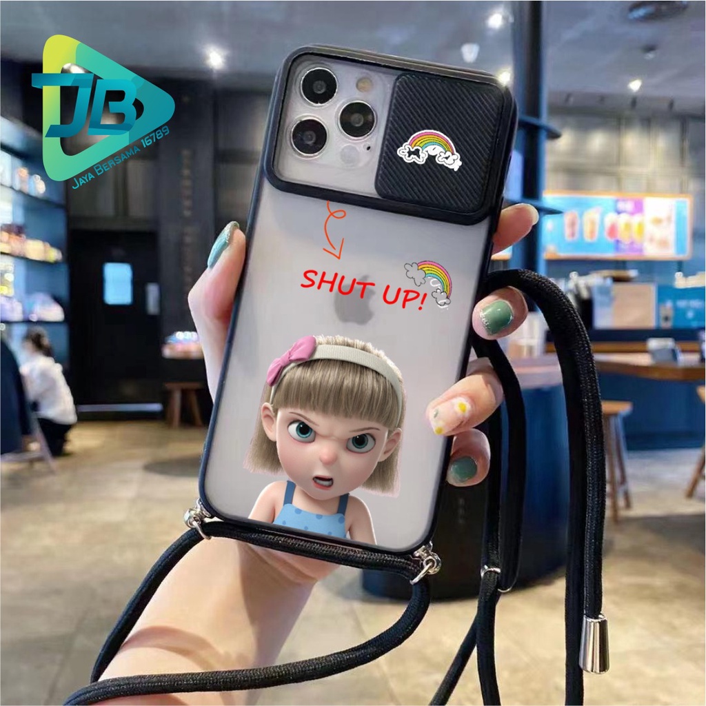 SOFTCASE SLINGCASE SLIDE PELINDUNG KAMERA GIRL RIGGED SAMSUNG OPPO VIVO REALME IPHONE XIAOMI ALL TYPE JB5158