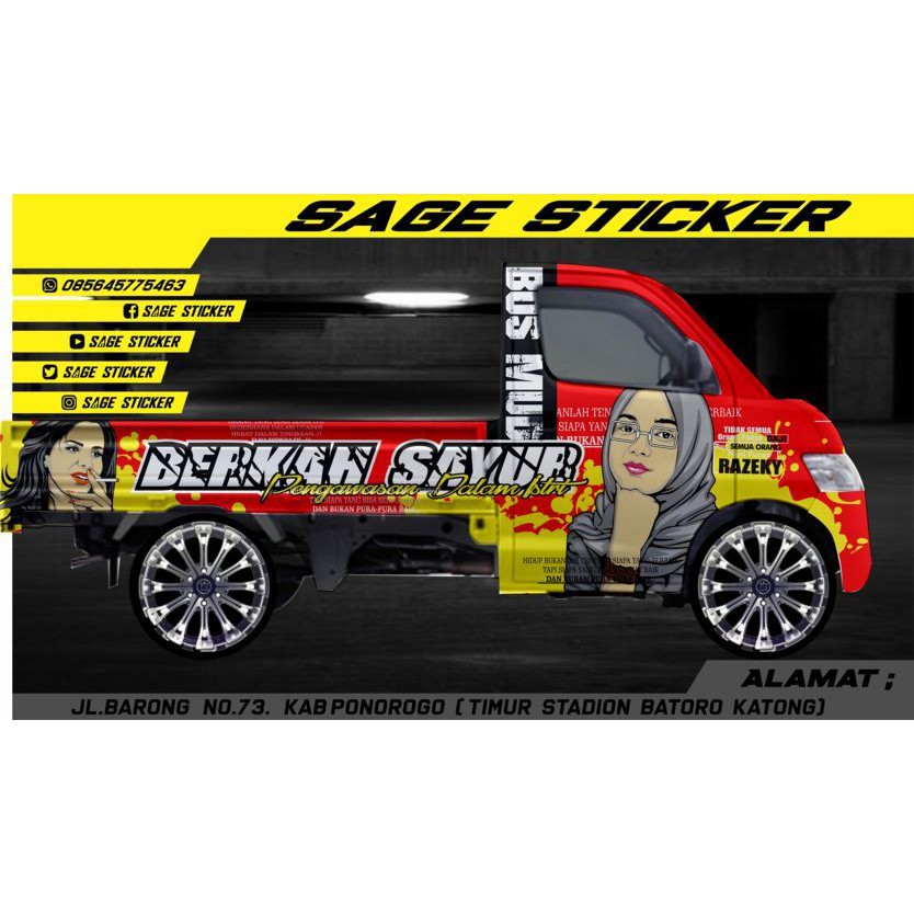 decal mobil pick up GRANDMAX