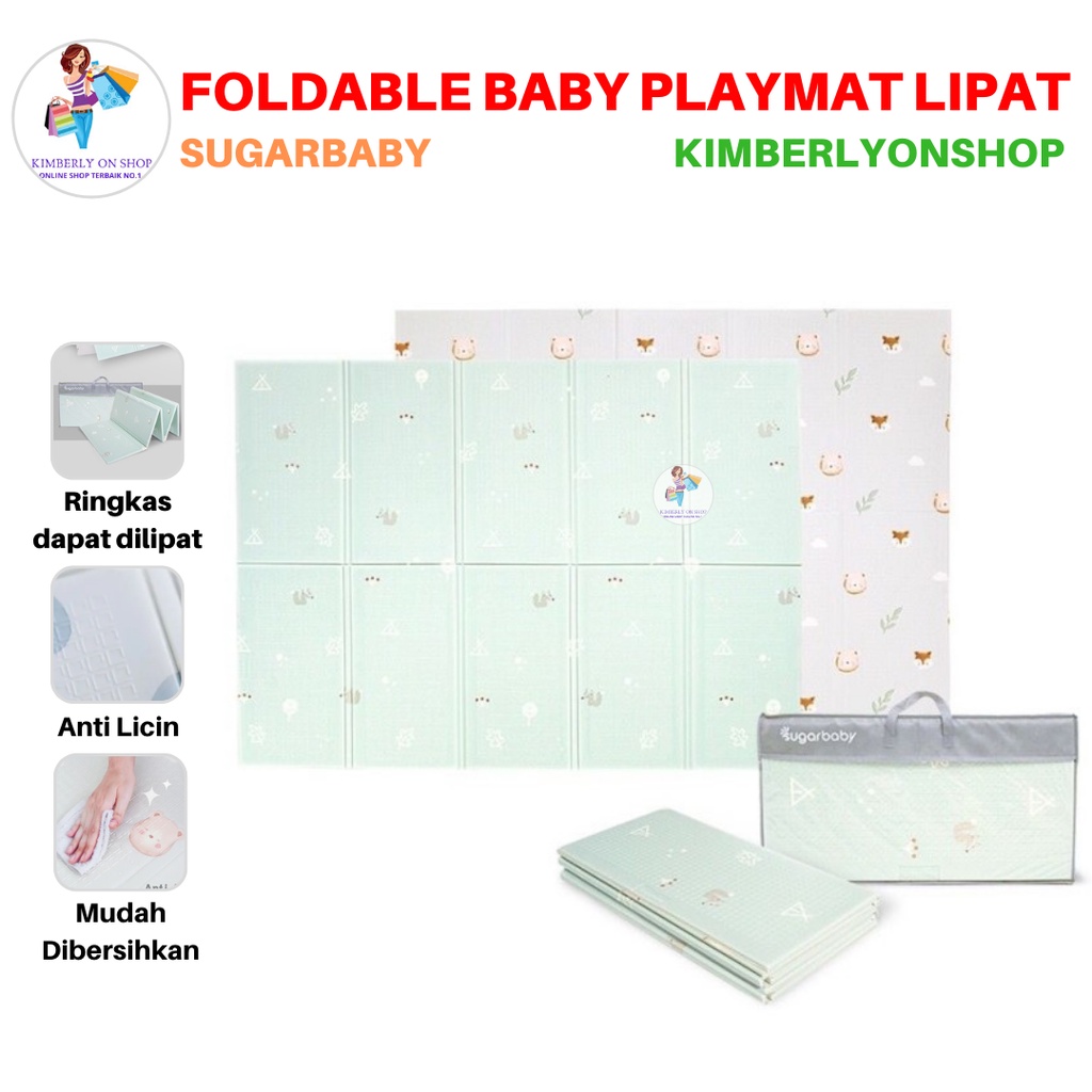 Foldable Baby Playmat Matras Bayi Karpet Lipat Anak Sugar Baby