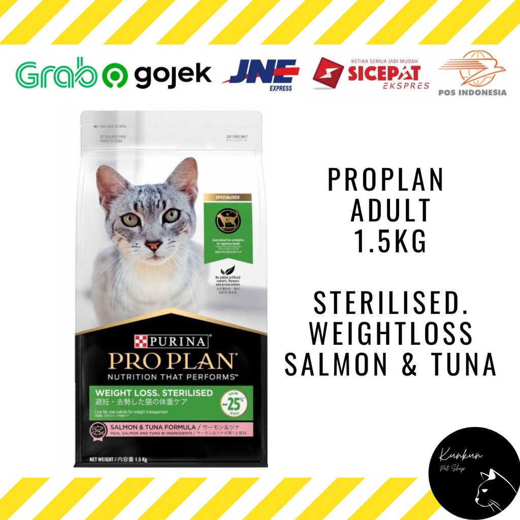 PROPLAN ADULT STERILISED WEIGHTLOSS 1.5KG (DRY CAT FOOD)
