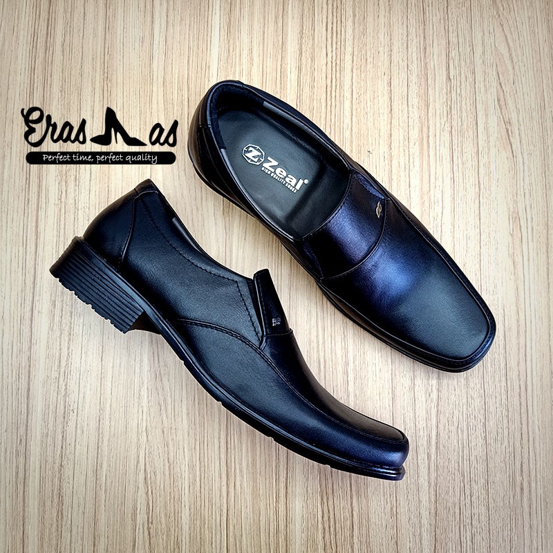 ERASMAS - Sepatu Pantofel Pria / Sepatu Kerja Kantor Pria / Sepatu Formal Pria / Sepatu Pantofel Hitam Pria