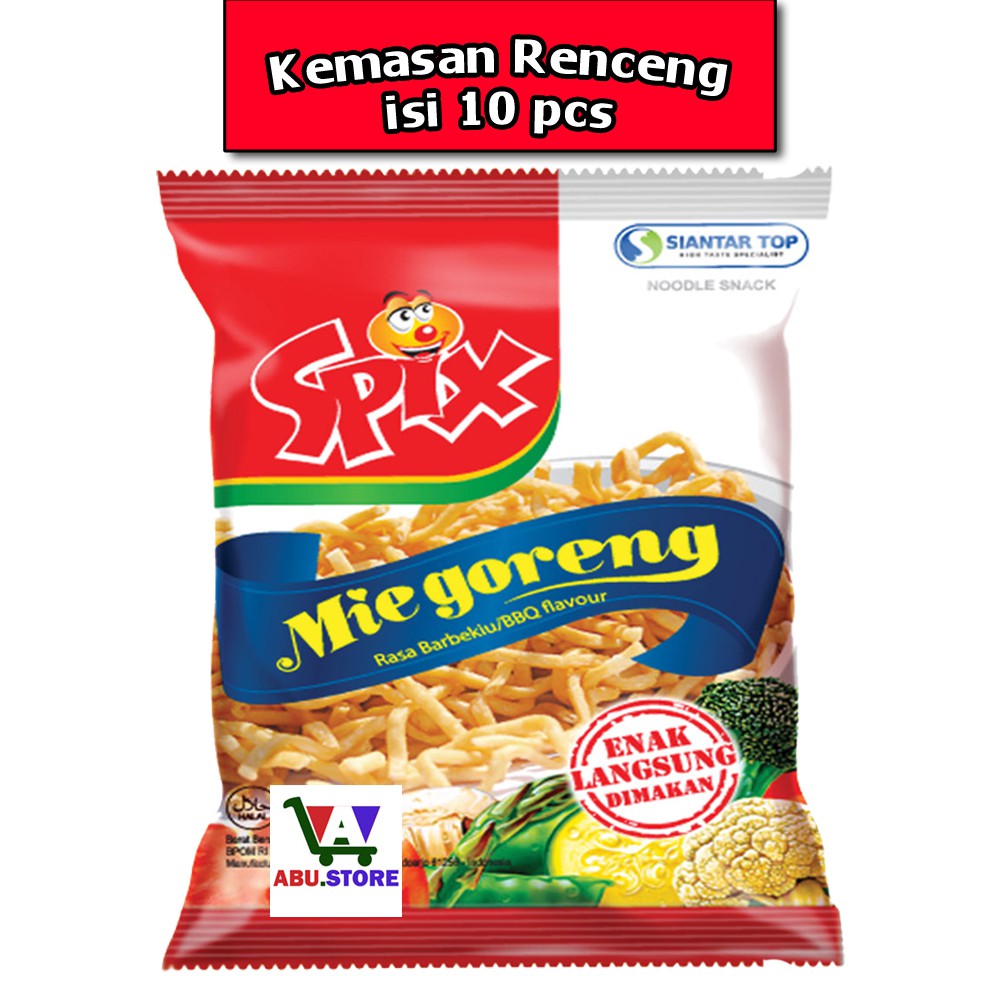 

Mie Goreng Spix kemasan renceng isi 10pcs