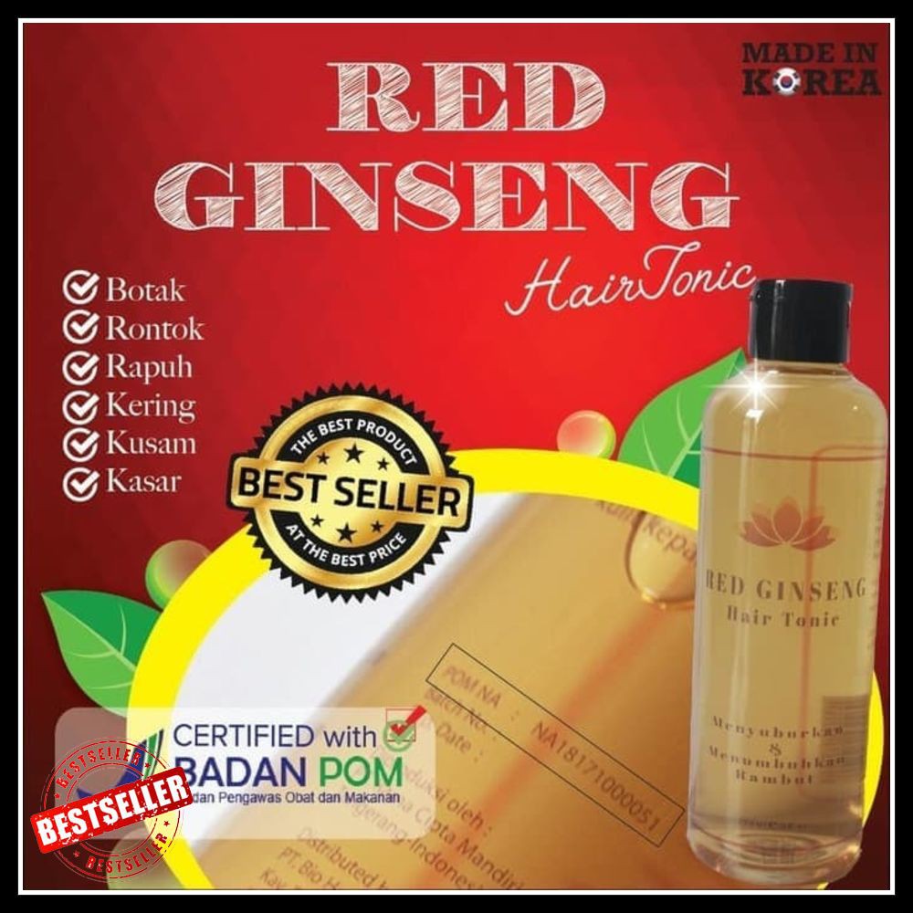 [Shampoo+Hair Tonic] Paket Perawatan Red Ginseng BPOM