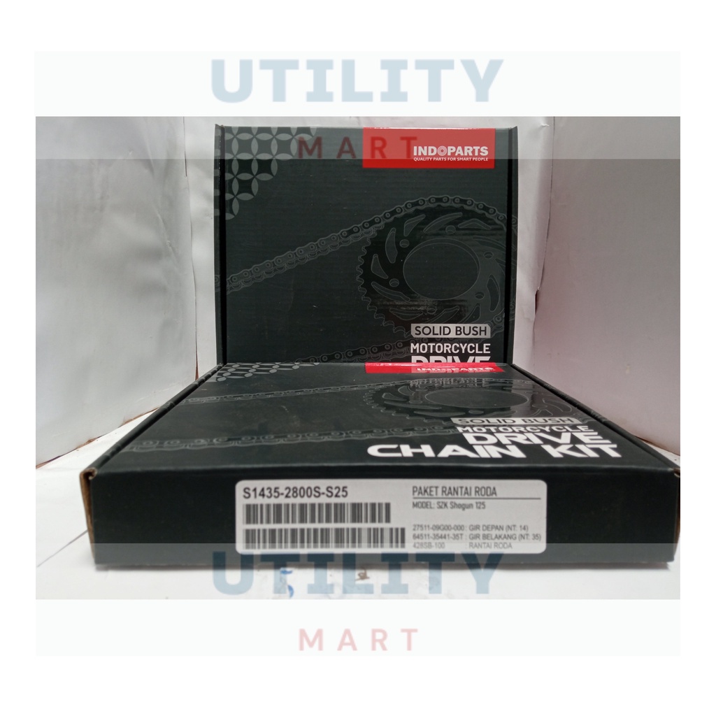 GEAR SET / GIR SET / GIR PAKET, CHAIN KIT SHOGUN 125,SMASH INDOPART SOLID BUSH