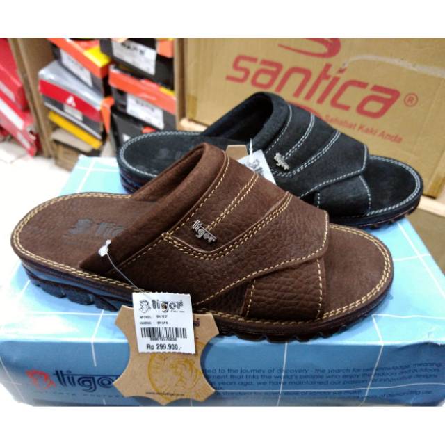  Sandal  Tiger  BN 1207 size 38 42 sandal kulit tiger  