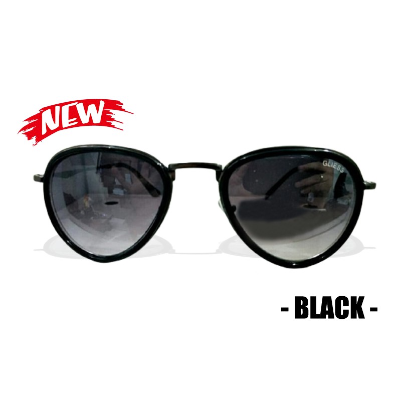 Kacamata Hitam Oval Cat Eye Kaca Mata Fashion Pria Wanita Sunglasses Unisex Korean Style