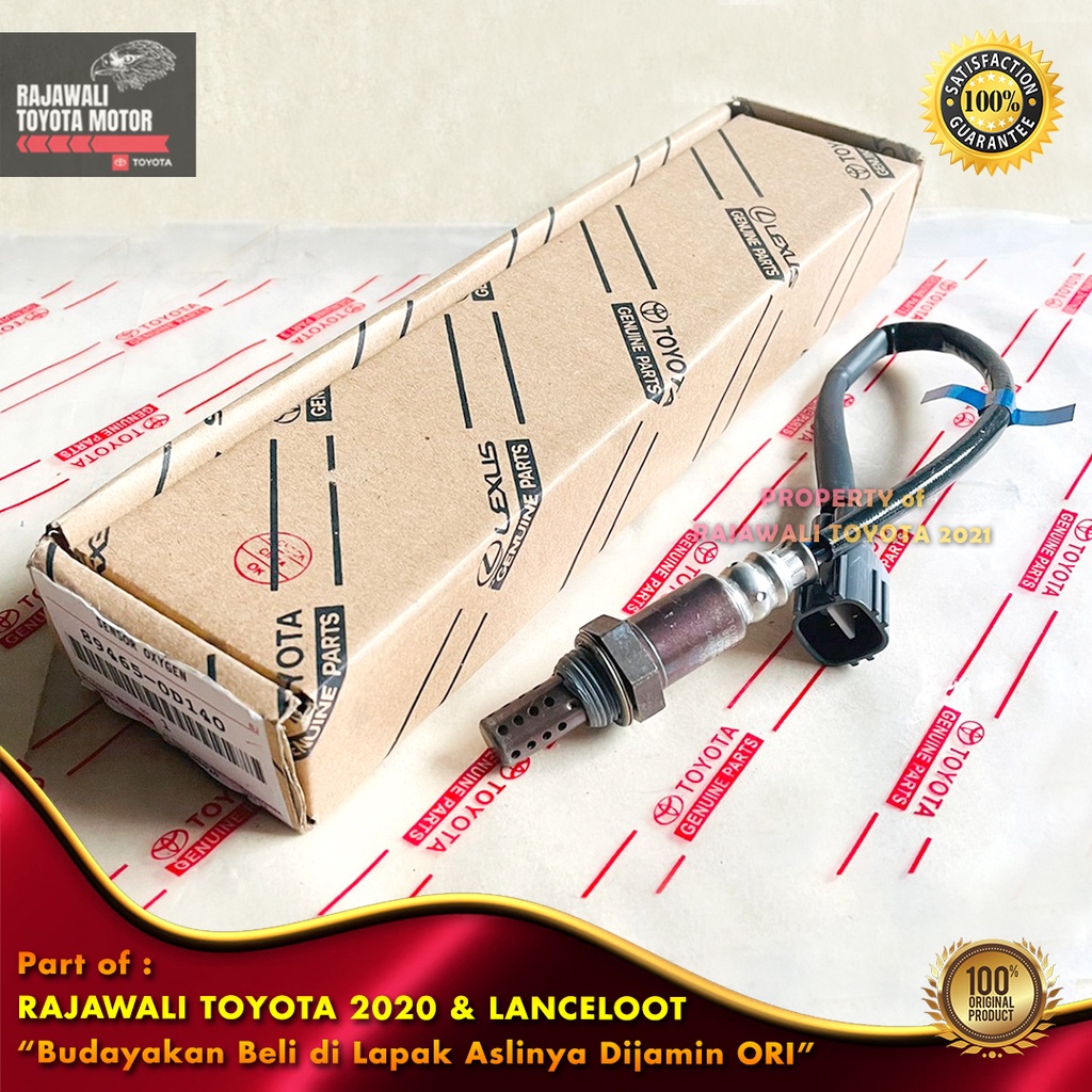 Sensor Oksigen O2 Vios Gen1 2003-2006 Selang Katalis Atas Oxygen Original Genuine Toyota 89465-0D140