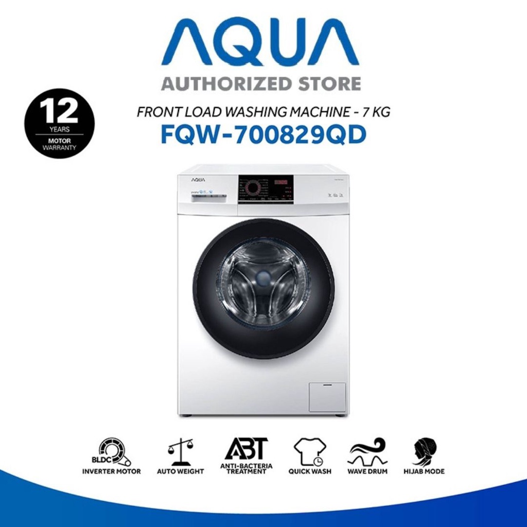 AQUA JAPAN FQW-700829QD Mesin Cuci Front Load 7 Kg