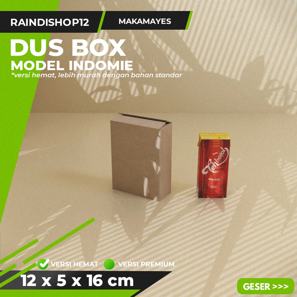 

BOX 12 X 5 X 16 CM KARDUS KOTAK KEMASAN PACKAGING KADO POLOS