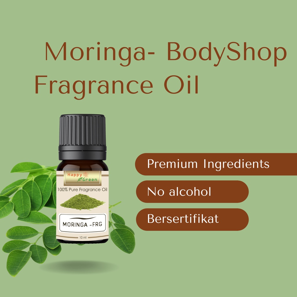 Happy Green Moringa Body Shop Fragrance Oil - Parfum Wewangian Aroma  Moringa