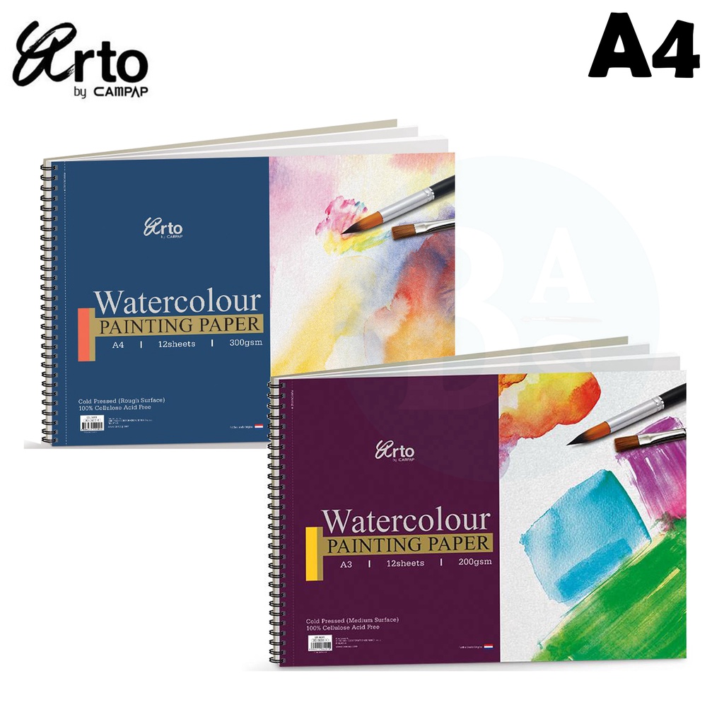 

A4 Cellulose Watercolor Wire-O Book (200gsm / 300gsm) - Arto