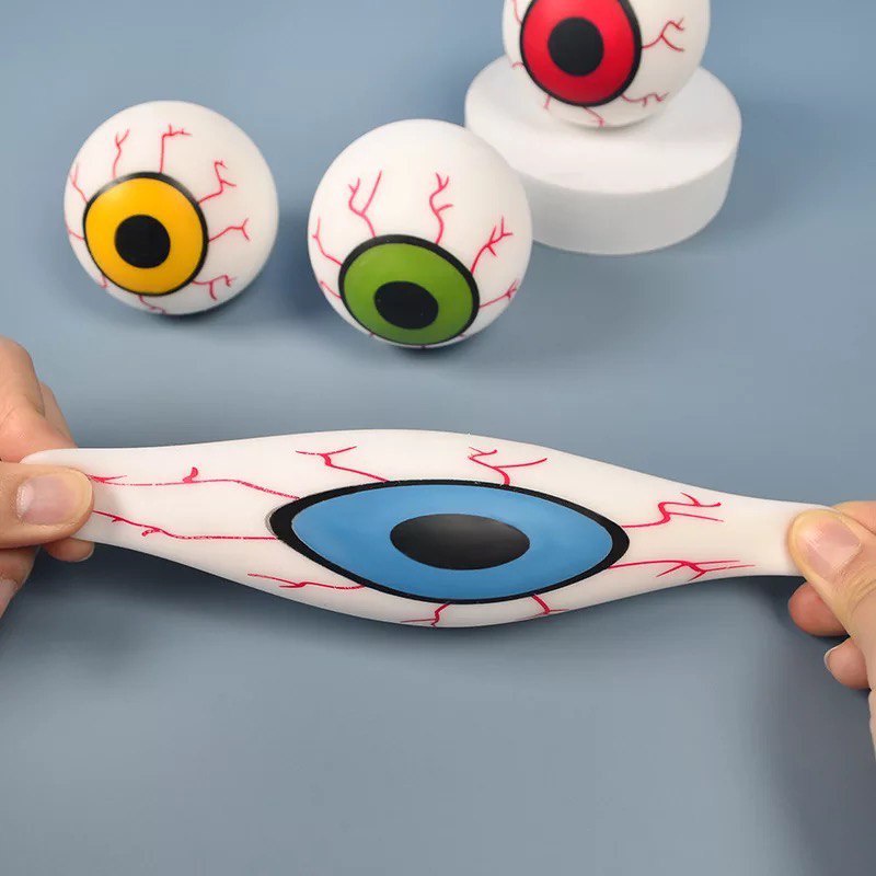 Squishy Mata Eye Ball Eyeball Halloween Squeeze Splat Toy Stress Relieve New Bola Mainan Anak ADHD Sensory Pop It Toys