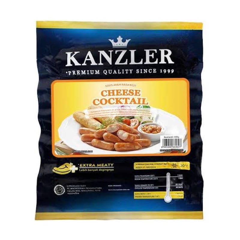 

Kanzler Sosis Ayam Cheese Cocktail 500gr