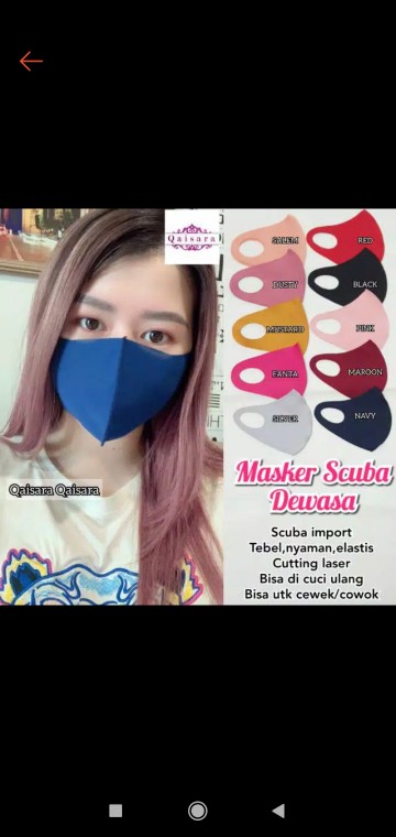 Masker Scuba Aneka Warna