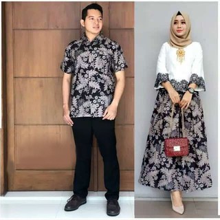  Batik  Couple  Kebaya Brokat  Modern Shopee Indonesia