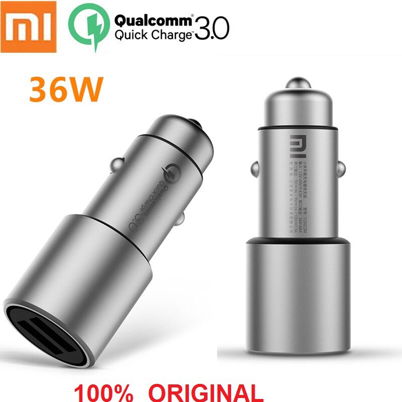 Xiaomi Dual USB Metal Car Charger Original Fast QC 3.0 original100%asli