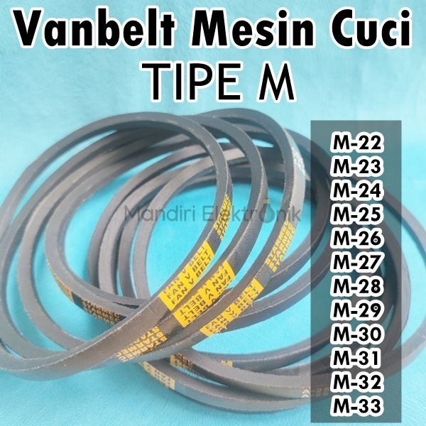 Vanbelt Size M Mesin Cuci Multi Fanbel Pambel Fanbelt Fan V Belt VBelt Mesin Cuci Multi M 22 23 24 25 26 27 28 29 30 31 32 33