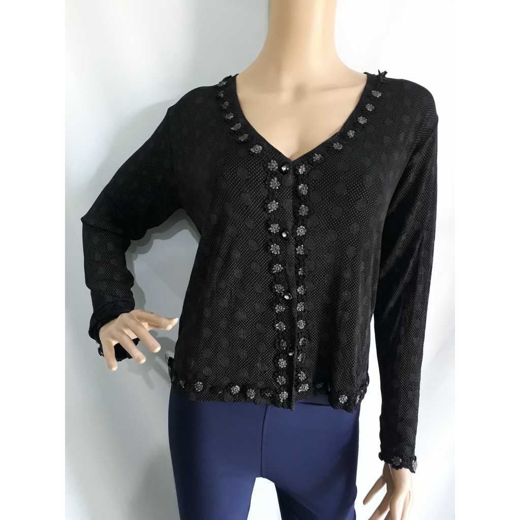 OUTER HITAM WANITA LENGAN PANJANG