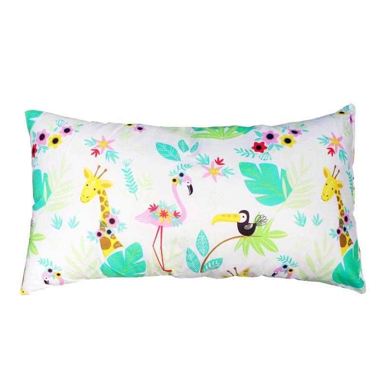 

JYSK Bantal Long Cushion Flamingo 28X50CM White Green