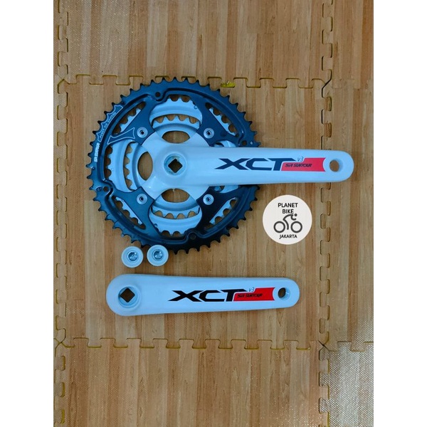 Crank XCT V3 SR Suntour 28/38/48T Alloy White