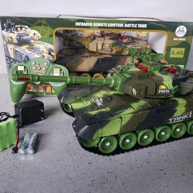 RC Mobil Tank Remote Control Besar WAR TANK / Mobil Tank Remot Control Perang Ukuran Besar