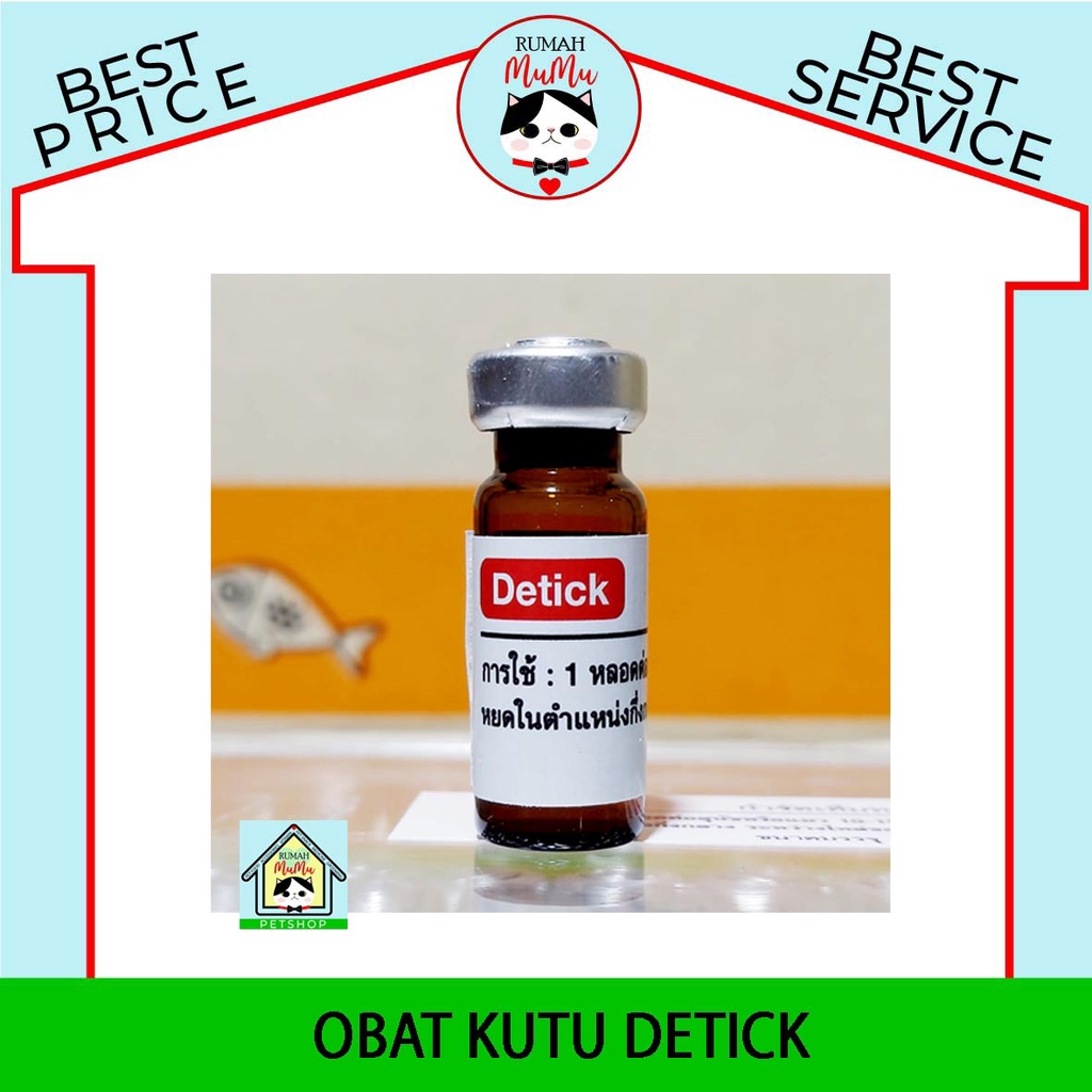 OBAT KUTU KUCING ANJING DETICK THAILAND AMPUH MEMBASMI KUTU