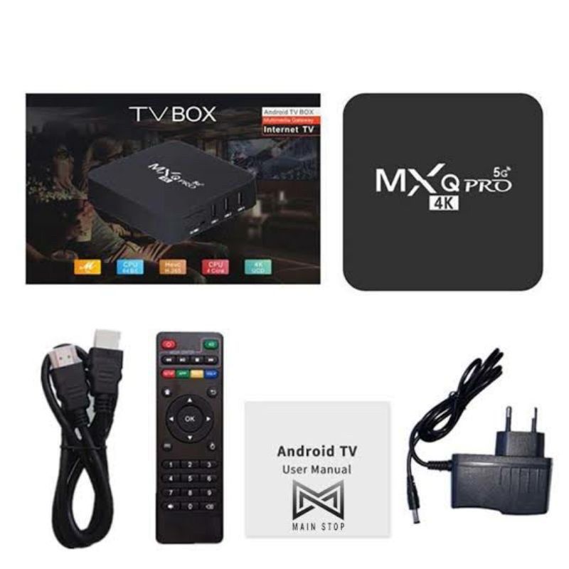 Android TV BOX MXQ 4K PRO 5G Smart TV Box Media Player Ram 2 Rom 16 ANDROID 9 MURAH MERIAH