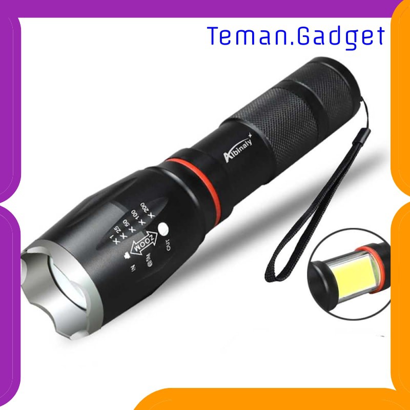 TG-IE177 TaffLED Paket Senter LED Torch Cree XM-L T6 + Charger + Box - E17 COB