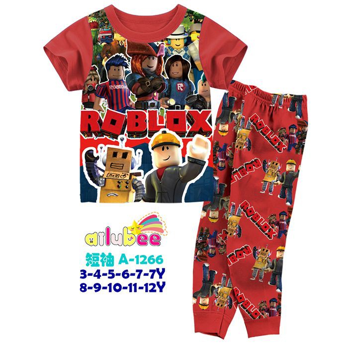 Jual Baju Tidur Piyama Anak Laki-Laki Gambar Roblox Merah / Pyjamas Anak  Lengan Pendek Impor Premium Indonesia|Shopee Indonesia