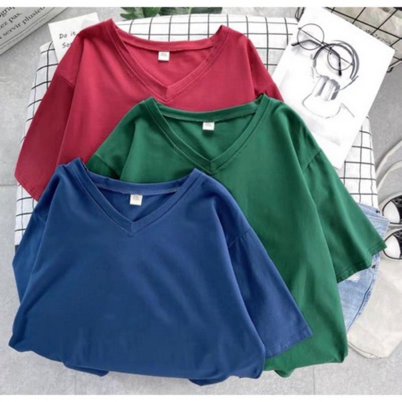 Kaos Oversize V Neck Vorly (LD 106, P 65)