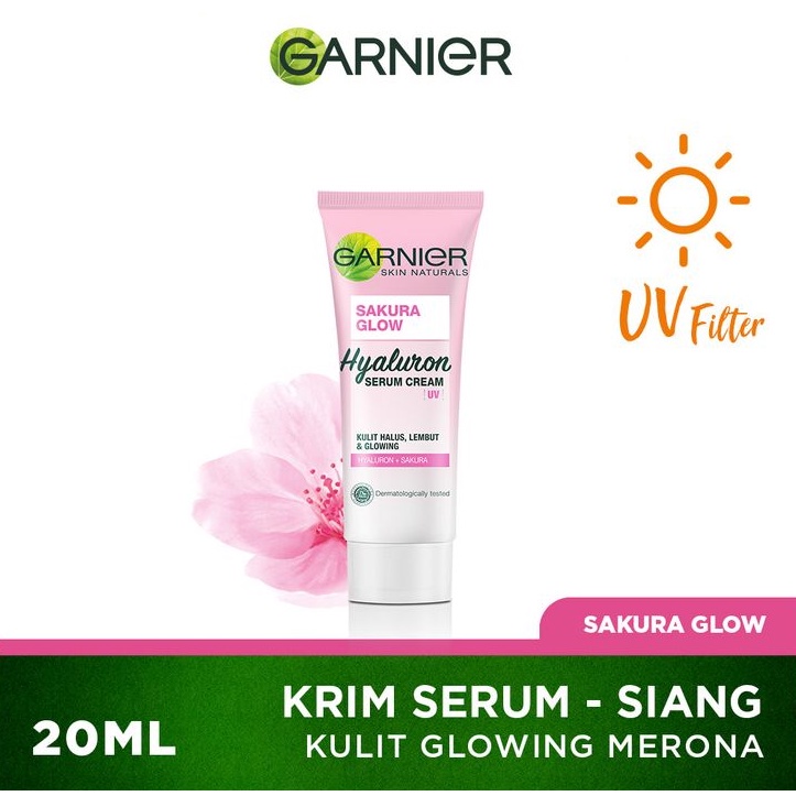 GARNIER sakura glow DAY CREAM UV 20ml (pink)