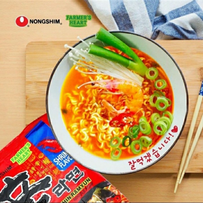 

impor-mie- termurah nongshim shin ramyun shrimp flavour halal -mie-impor.