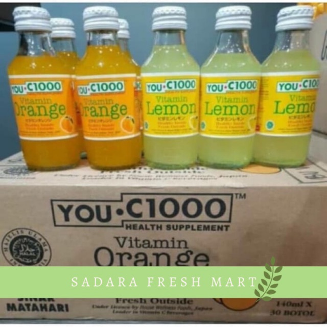 You C 1000 Botol Kaca Per Dus 30pcs Shopee Indonesia