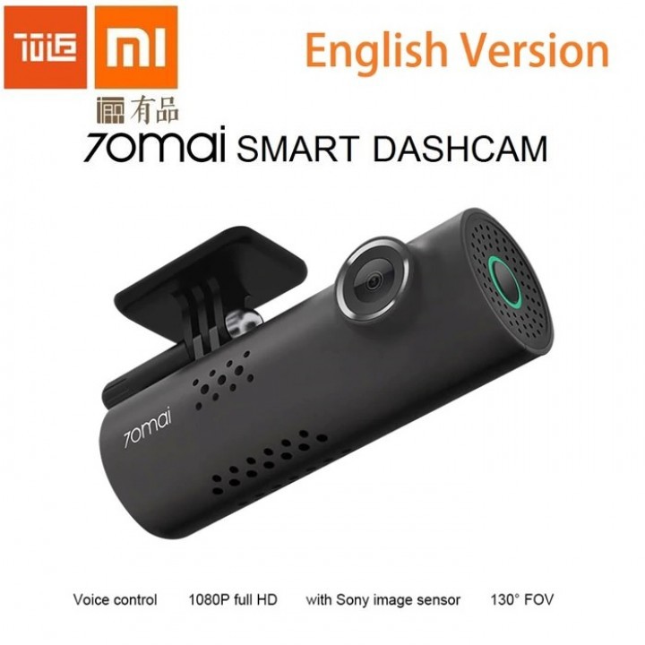 XIAOMI 70MAI 130 Degree 1080p Smart WiFi Car DVR - FREE UPGRADE KE BAHASA INGGRIS