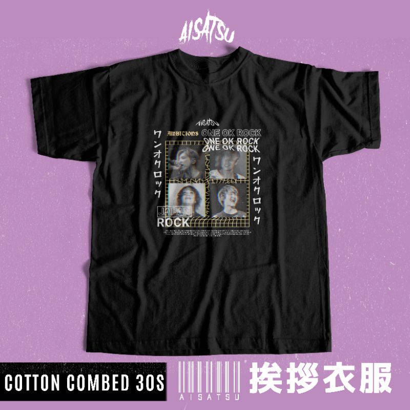 Kaos One Ok Rock Kaos Jepang Pria Wanita Unisex Kaos Band Jepang