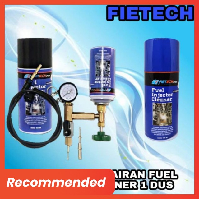 PAKET ALAT PLUS CAIRAN FUEL INJECTION CLEANER FIETECH 150 ML 1 DUZ ISI 24 KALENG