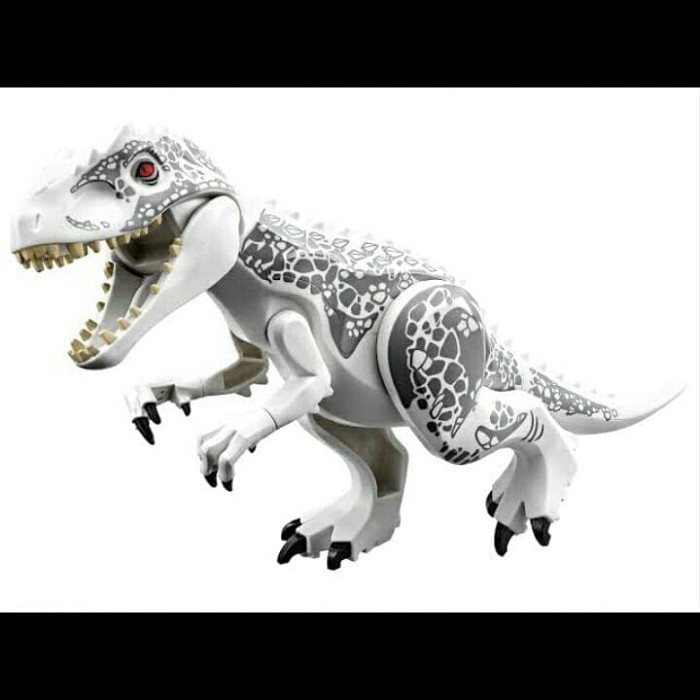 0Ft7oiio Lego Building Block Jurassic Dinosaurus World Indominus Rex - Putih H0ht