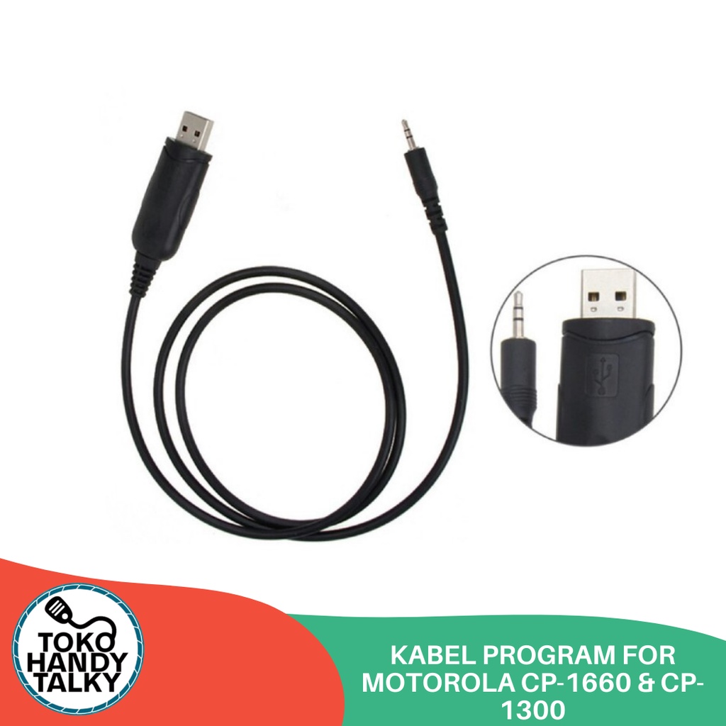 KABEL PROGRAM HANDY TALKY FOR MOTOROLA CP1660 &amp; CP1300 NEW