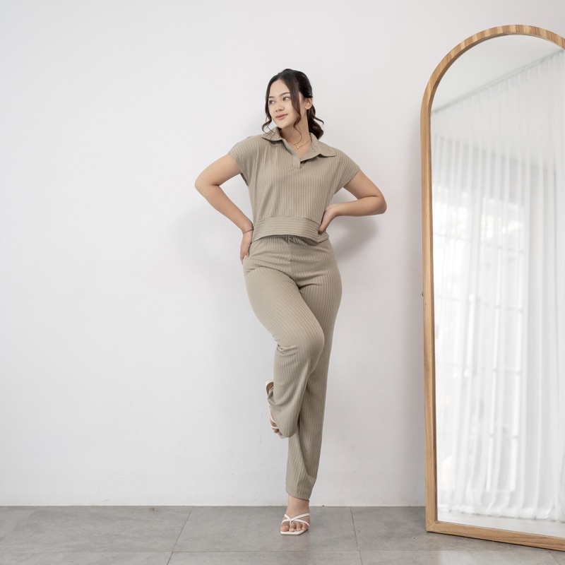 Georgios Women | Zoe Knit | Baju Celana Wanita-Mint