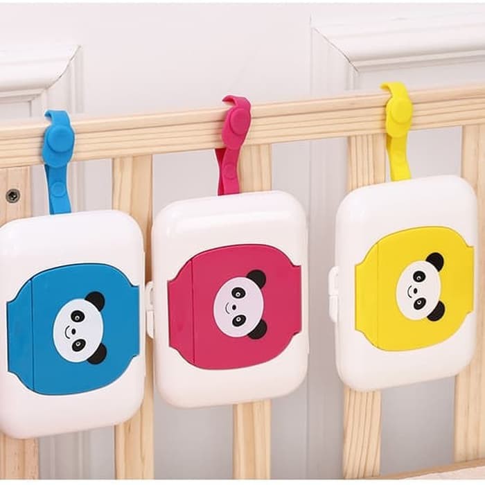 Tempat tissiu basah bayi travel wet tissiu holder panda