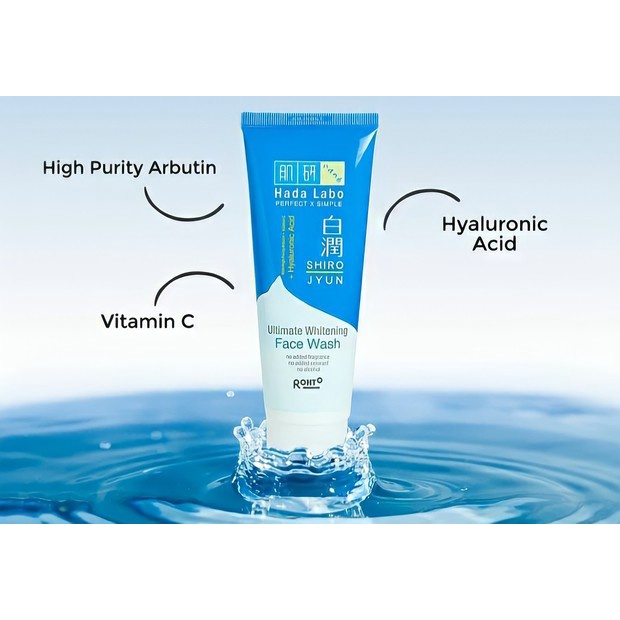 Hada Labo Shirojyun Ultimate Whitening Face Wash 100gr