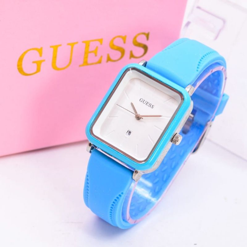 Jam Tangan Guess Kulit Pria Wanita Terlaris Jam Tangan Simple Kasual