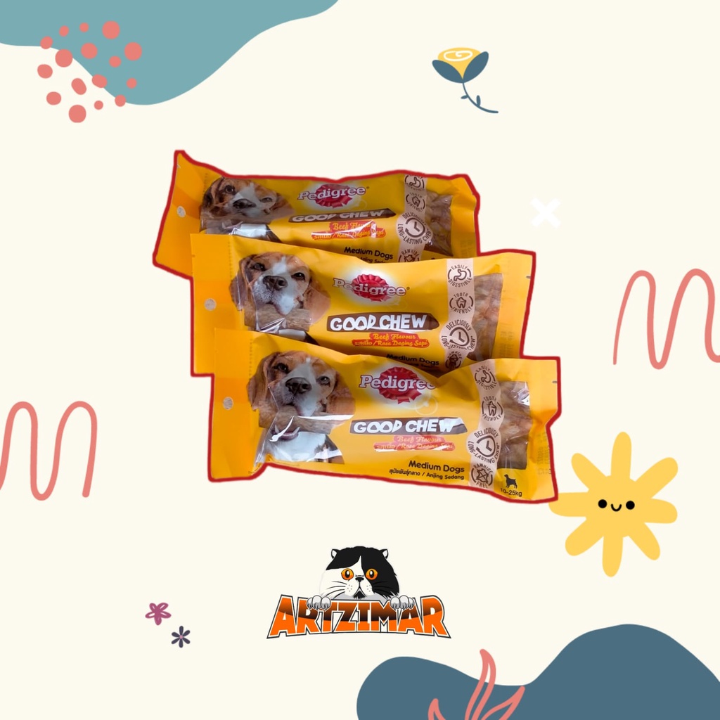 Pedigree GOOD CHEW Anjing Sedang 83gr Cemilan Anjing Sedang